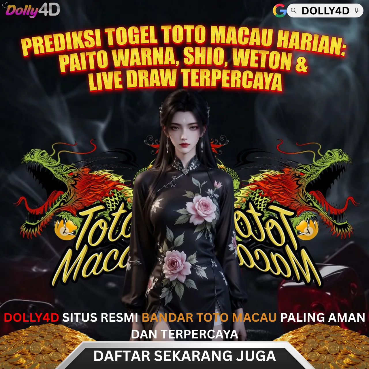 DOLLY4D 🌠 Prediksi Togel Toto Macau Harian: Paito Warna, Shio, Weton & Live Draw Terpercaya